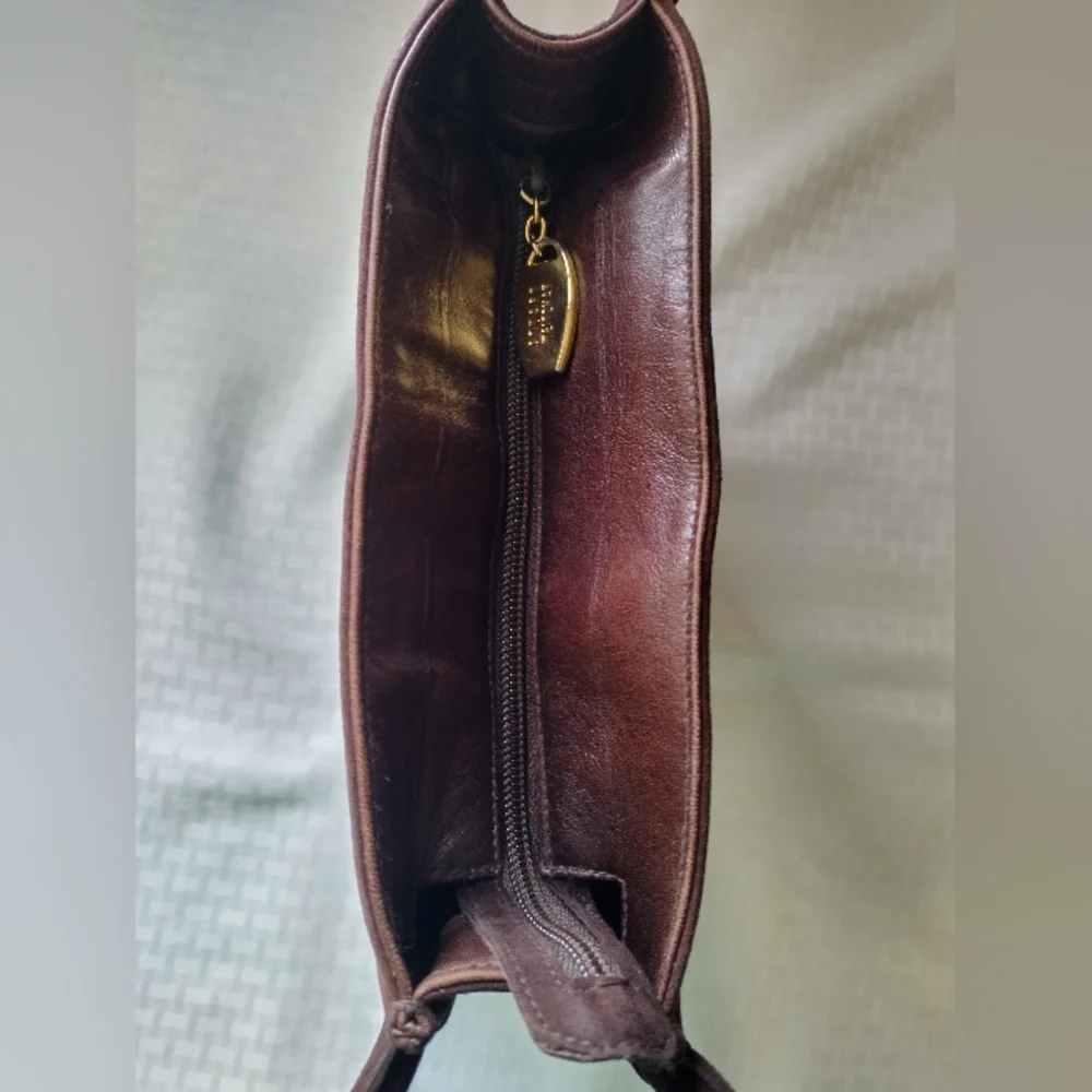 STUART WEITZMAN Brown Suede Leather Bucket Shoulder Bag Made in Spain - Picture 3 of 8